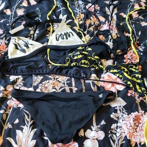Lot of 5 swim pieces 4 tops 1 bottoms